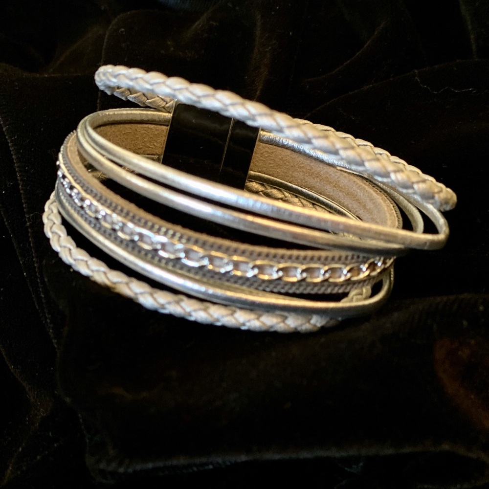 Silver wrap bracelet